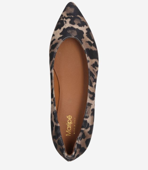 Maripé Drusilla V.4 Jacquard Kid Sahara Ballerina in brown