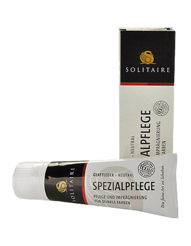 Solitaire special care cream shoe care in white