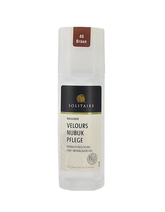 Solitaire 5670 Vel/Nub Stick brown shoe care in brown