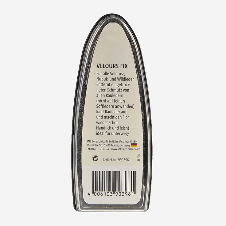 Solitaire Velour Fix - Black - Sole